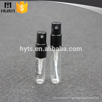 venta al por mayor 2 ml 3 ml frascos de muestra de perfume de vidrio